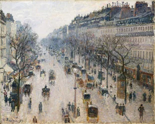 Boulevard Montmartre on a Winter Morning
